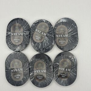 William Roam Steam Charcoal Bar Soap Bundle Toiletry NEW Approx 1 Oz Each